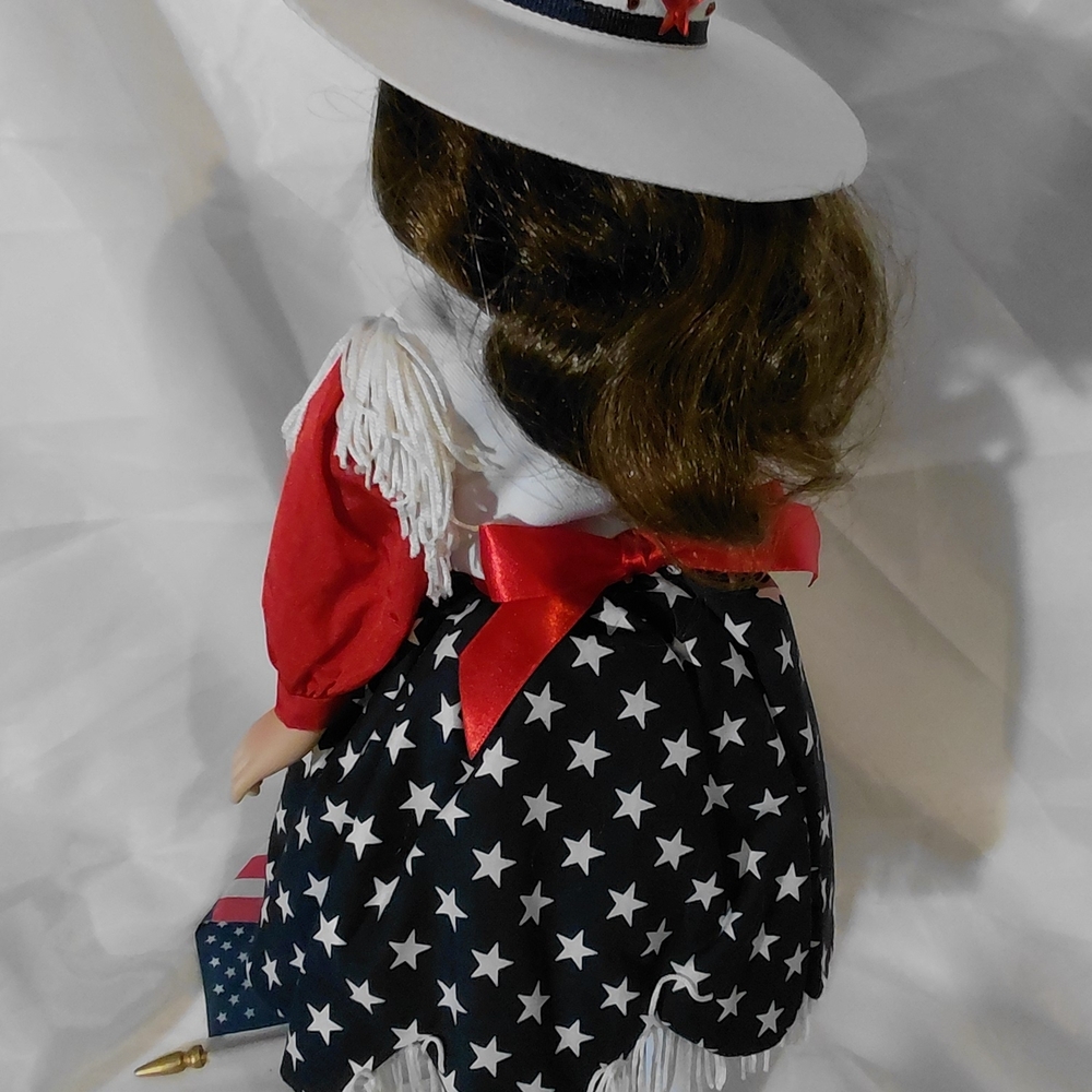 Patriotic Doll with Red and Blue Outfit - Picture 9 of 10